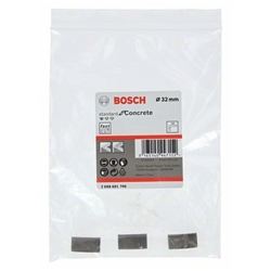 Bosch Segmente für Diamantbohrkrone Standard for Concrete, Ø: 32mm, Segmente: 3, Segmenthöhe: 10mm Nr. 2608601746