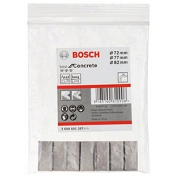 Bosch Segmente für Diamantbohrkronen 1 1/4-Zoll UNC Best for Concrete, 72/78/82mm, Segmente: 7 Nr. 2608601387
