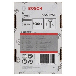 Bosch Senkkopf-Stift SK50 25G, 1,2mm, 25mm, verzinkt, 5000er-Pack Nr. 2608200513