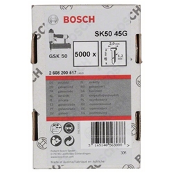 Bosch Senkkopf-Stift SK50 45G, 1,2mm, 45mm, verzinkt, 5000er-Pack Nr. 2608200517