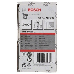 Bosch Senkkopf-Stift SK64 20G, 38mm verzinkt, 2000 Stück Nr. 2608200529