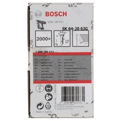 Bosch Senkkopf-Stift SK64 20G, 63mm verzinkt, 2000 Stück Nr. 2608200533