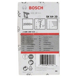 Bosch Senkkopf-Stift SK64 20NR, 38mm Edelstahl, 2000 Stück Nr. 2608200534