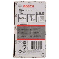 Bosch Senkkopf-Stift SK64 20NR, 63mm Edelstahl, 2000 Stück Nr. 2608200536