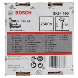 Bosch Senkkopf-Stift SK64 45G, 1,6mm, 45mm, verzinkt, 2500er-Pack Nr. 2608200504