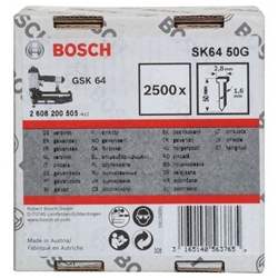 Bosch Senkkopf-Stift SK64 50G, 1,6mm, 50mm, verzinkt, 2500er-Pack Nr. 2608200505