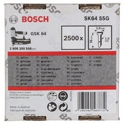Bosch Senkkopf-Stift SK64 55G, 1,6mm, 55mm, verzinkt, 2500er-Pack Nr. 2608200506