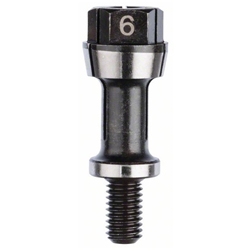 Bosch Spannzange mit Spannmutter, 6mm, für Bosch-Geradschleifer, passend zu GGS 16 Nr. 1608570043