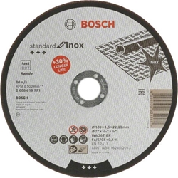 Bosch Standard for Inox Trennscheibe gerade, 180mm, 1er-Pack Nr. 2608619771