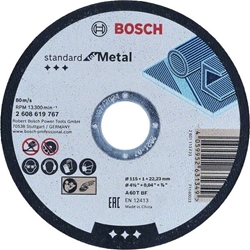 Bosch Standard for Metal Trennscheibe gerade, 115mm, 22,23mm, 1er-Pack Nr. 2608619767