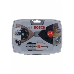 Bosch Starlock Schleifset AVZ 93 G/90 RT6/32 RT4, Wood + Paint Schleifpapier (3x) Nr. 2608664133