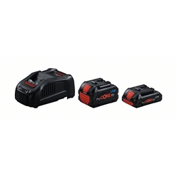 Bosch Starter-Set: 1 x Akku ProCORE18V 4.0Ah + 1 x Akku ProCORE18V 5.5Ah + Schnellladegerät GAL 1880 CV Nr. 1600A0214A