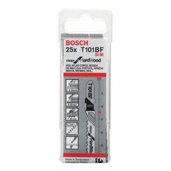 Bosch Stichsägeblatt T 101 BF Clean for Hard Wood, 25er-Pack Nr. 2608634988
