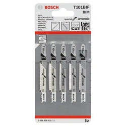 Bosch Stichsägeblatt T 101 BIF Special for Laminate, 5er-Pack Nr. 2608636431