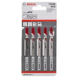 Bosch Stichsägeblatt T 102 D Clean for PP, 5er-Pack Nr. 2608667444