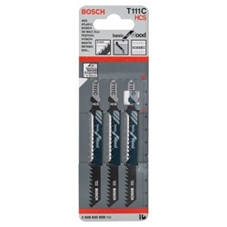 Bosch Stichsägeblatt T 111 C Basic for Wood, 3er-Pack Nr. 2608630808