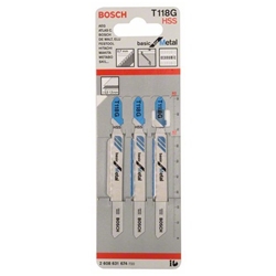 Bosch Stichsägeblatt T 118 G Basic for Metal, 3er-Pack Nr. 2608631674