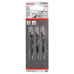 Bosch Stichsägeblatt T 119 BO Basic for Wood, 3er-Pack Nr. 2608637788
