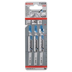 Bosch Stichsägeblatt T 123 XF Progressor for Metal, 3er-Pack Nr. 2608638472