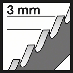 Bosch Stichsägeblatt T 127 D Special for Alu, 3er-Pack Nr. 2608631508
