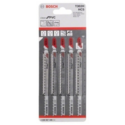 Bosch Stichsägeblatt T 302 H Clean for PVC, 5er-Pack Nr. 2608667448