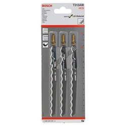 Bosch Stichsägeblatt T 313 AW Special for Soft Material, 3er-Pack Nr. 2608635187