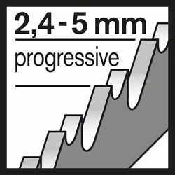 Bosch Stichsägeblatt T 345 XF Progressor for Wood and Metal, 25er-Pack Nr. 2608634995