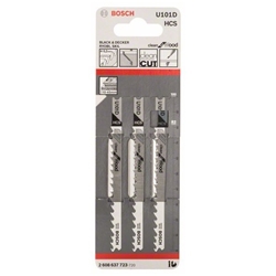 Bosch Stichsägeblatt U 101 D Clean for Wood, 3er-Pack Nr. 2608637723