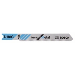 Bosch Stichsägeblatt U 118 G Basic for Metal, 3er-Pack Nr. 2608631770
