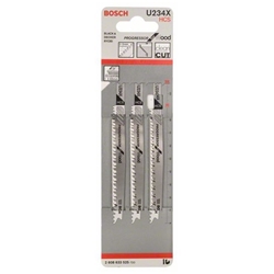 Bosch Stichsägeblatt U 234xProgressor for Wood, 3er-Pack Nr. 2608633525