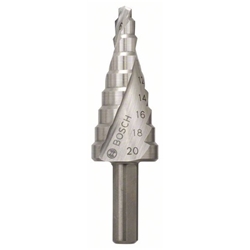 Bosch Stufenbohrer HSS, 4-20mm, 8mm, 70,5mm, 9 Stufen Nr. 2608597519