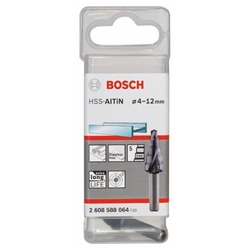 Bosch Stufenbohrer HSS-AlTiN, 4-12mm, 6mm, 50mm, 5 Stufen Nr. 2608588064