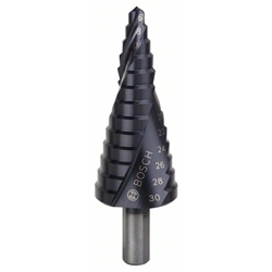 Bosch Stufenbohrer HSS-AlTiN, 6-30mm, 10mm, 93,5mm, 13 Stufen Nr. 2608588067