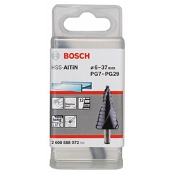 Bosch Stufenbohrer HSS-AlTiN, 6-37mm, 10mm, 93mm, 12 Stufen Nr. 2608588072