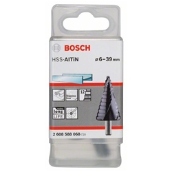 Bosch Stufenbohrer HSS-AlTiN, 6-39mm, 10mm, 93,5, 12 Stufen Nr. 2608588068