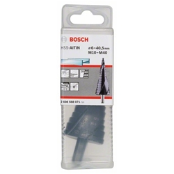 Bosch Stufenbohrer HSS-AlTiN, für Kabelverschraubungen, M10-M40, 10mm, 125,5mm Nr. 2608588071