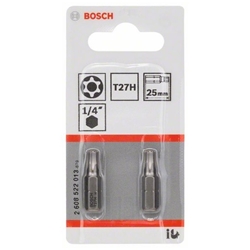Bosch T27H Security-Torx®-Schrauberbit Extra-Hart, 2 Stück Nr. 2608522013