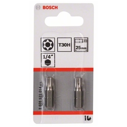 Bosch T30H Security-Torx®-Schrauberbit Extra-Hart, 2 Stück Nr. 2608522014