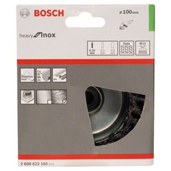 Bosch Topfbürste 100mm, gezopfter rostfreier Stahldraht Nr. 2608622105