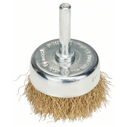 Bosch Topfbürste 50x0,2mm, gewellter Draht, vermessingt Nr. 2608622008