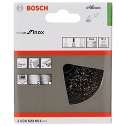 Bosch Topfbürste 65mm, gewellter rostfreier Stahldraht Nr. 2608622061