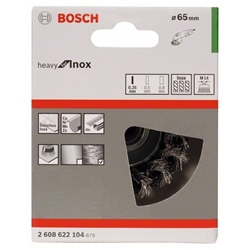 Bosch Topfbürste 65mm, gezopfter rostfreier Stahldraht Nr. 2608622104