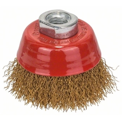 Bosch Topfbürste 70mm, gewellter Draht, vermessingt Nr. 1608614020