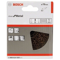 Bosch Topfbürste 70mm, gewellter Draht, vermessingt Nr. 1608614020