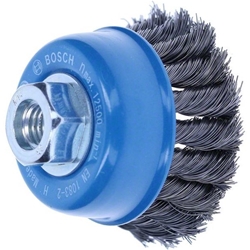 Bosch Topfbürste 75mm, Drahstärke 0,35mm, M14, gezopfter Stahldraht Nr. 2608622099