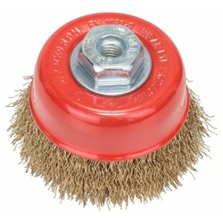 Bosch Topfbürste 75mm, gewellter Draht, vermessingt Nr. 2608622062