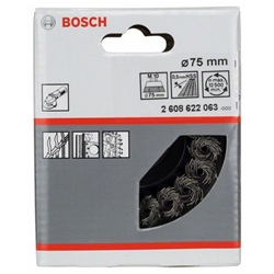 Bosch Topfbürste 75mm, M10, gezopfter Stahldraht Nr. 2608622063