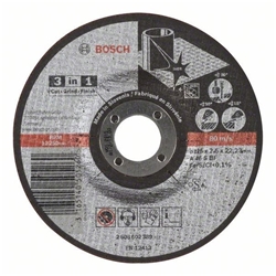 Bosch Trennscheibe 3-in-1 A 46 S BF, gekröpft, 125mm, 2,5mm, 1er-Pack Nr. 2608602389