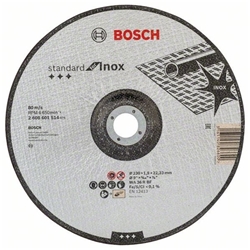 Bosch Trennscheibe gekröpft Standard for Inox WA 36 R BF, 230mm, 1,9mm, 1er-Pack Nr. 2608601514