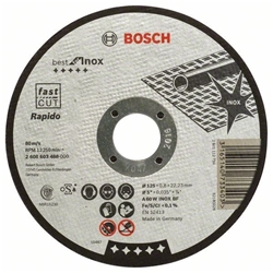 Bosch Trennscheibe gerade Best for Inox-Rapido A 60 W INOX BF, 125mm, 0,8, 1er-Pack Nr. 2608603488